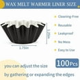 thumbnail image 2 of 50 Pcs Wax Melt Liners, Wax Melt Warmer Liners, Leakproof & Reusable Wax Melt Cups for Wax Burner, Wax Melters, Candle Warmers, Scented Wax, Plug Warmers, Electric Wax Warmers, 2 of 10