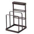 thumbnail image 1 of Knife Block with Cutting Board Holder Chopping Board Organizer Kitchen Knife Rack Pot Lid Holder, 1 of 8