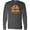 Charcoal Grey, variant on Inktastic Thanksgiving Football Turkey Long Sleeve T-Shirt
