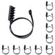 thumbnail image 2 of Tholdsy 1 to 5 4-Pin PWM Cable Adapter Hub Cooling Component Fan Computer Controlling Splitter Accessory Components Modified Device negro 40cm 10piezas, 2 of 4