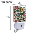 thumbnail image 4 of Yayeee LED Night Light for The Home Plug in With Light Sensors 2 Pack, Vibrant Floral, 4 of 6
