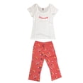 thumbnail image 1 of Pijama para Mujer Set de Camiseta Blanca y Capri Coral Tatys Fashion  7710, 1 of 1