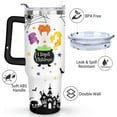 thumbnail image 3 of 40oz Halloweem Tumbler With Handle Witch Tumbler Lid and Straw Stainless Steel Insulated Cup Witchy Gifts For Women Witches Brew Coffee Mug, 3 of 6