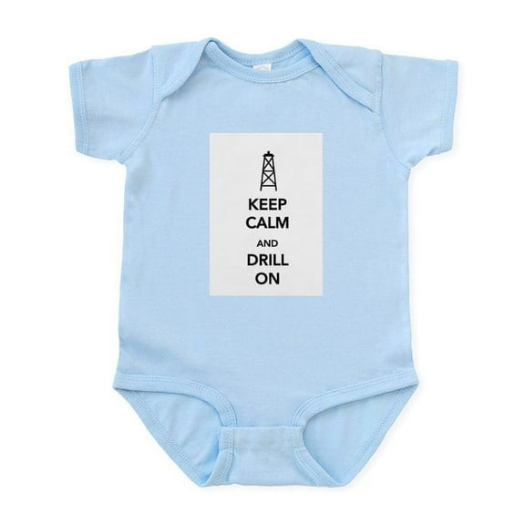 CafePress - Keep Calm And Drill On Body Suit - Baby Light Bodysuit, Size Newborn - 24 Months