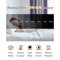 thumbnail image 5 of Purple Grey Stripe Kitchen Curtains Farmhouse Minimalist Striped Cafe Short Curtains for Bathroom Blackout Window Curtain Grommet Small Window Treatment Tier Drapes for Bedroom Living Room 52"x45"x2, 5 of 9