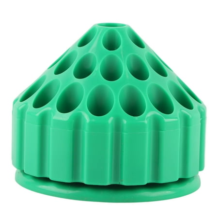

Rotatable Bur Holder Drill Bit Tap Stand Grinding Carving Tools Organizer Box (Green)
