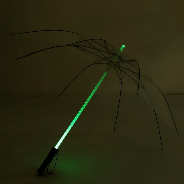 LED Umbrellas with 7 Colors and 2 Flash Modes, Flashlight and Umbrella Function, Bright Shaft for Safe Walking At Night
