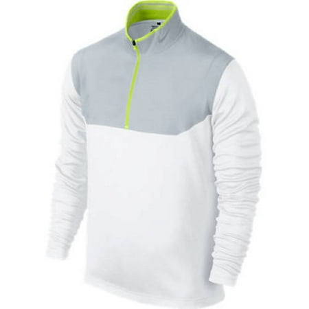 Nike 639883-100XL Dri-Fit 0.5 Zip Mens Top - White, Extra Large
