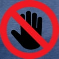 thumbnail image 3 of CafePress - Please Do Not Touch - Womens Tri-blend T-Shirt, 3 of 4