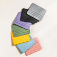 thumbnail image 4 of Card Wallet Credit Card Holder Slim Front Id Small Compact Leather Card Case Card Holder, 4 of 5