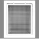 thumbnail image 1 of Rejilla de filtro de aire de retorno de caja de huevos con núcleo cúbico de 20" x 8" para filtro de 1" - Aluminio - Blanco [Dimensiones exteriores: 22,5" x 10,5], 1 of 1