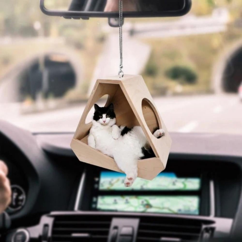 Cute Car Accessories Swinging No Face Man Anime Car Mirror Hanging Accessories Office Home Car Decoration Rear View Mirror Accessories Small Gifts for Women /Men /Kids 