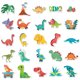thumbnail image 2 of Calcomanía creativa con dibujos animados de dinosaurios, 50 unidades, impermeable, 2 of 2