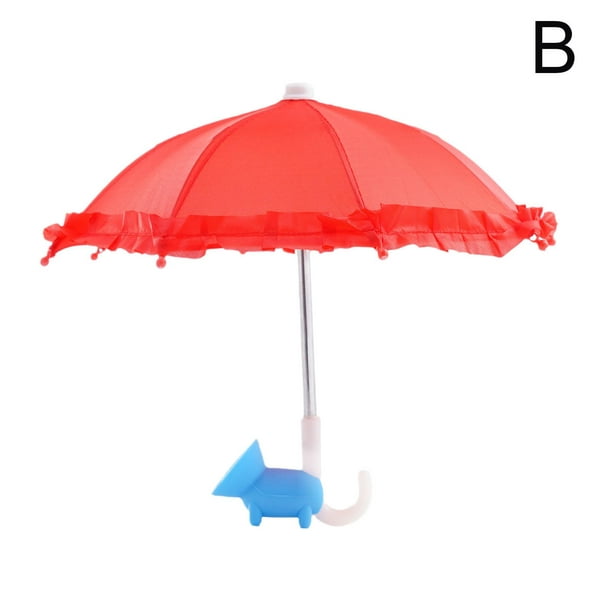 Mini Parasol Umbrella Motorcycle Phone Holders Rain; Decorative B0Y8 - Walmart.com