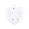 thumbnail image 2 of WGV Clear Small Heart Terrarium - 5" Wide x 5" Height, Good quality, Heavy Weighted Base - 1 Pc, 2 of 8