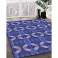 thumbnail image 3 of Ahgly Company Machine Washable Indoor Square Transitional Light Slate Blue Area Rugs, 8' Square, 3 of 7