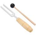 thumbnail image 3 of Tuning Fork, Sensory Tuning Fork Teaching Tuning Fork Handheld With Wooden Hammer For Physical Experiment ANGGREK BA1411, 3 of 8