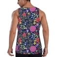 thumbnail image 3 of Haiem Floral Men Workout Tank Top Gym Bodybuilding Sleeveless Muscle T Shirts Athletic Tank Breathable Workout Shirt-Small, 3 of 9