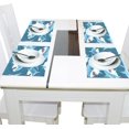 thumbnail image 4 of Ryvnso Placemats Set of 4 Cartoon Sharks Dining Mats Heat-Resistant Non-Slip Washable Table Mat, 4 of 8