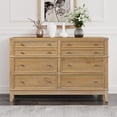 thumbnail image 2 of Canddidliike Rustic Dresser Solid Wood Dresser with 6 Drawers Cabinet - Hazel, 2 of 5