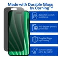 thumbnail image 4 of onn Privacy Glass Screen Protector for iPhone® 17 Pro Max, Made with Durable Glass by Corning™ for Ultimate Protection, Includes Easy Application Tray, 4 of 8