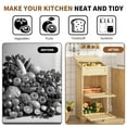 thumbnail image 5 of Farmhouse Onion and Potato Storage Bin, Fruit & Vegetable Holder with Large Bread Box, Small Kitchen Pantry Cabinet, Wood, 5 of 8
