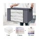 thumbnail image 2 of Big Storage Bags, 6 Pack Closet And Storage, Clothes Foldable Storage Bins With Reinforced Handles, 2 of 5