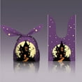 thumbnail image 2 of MOQIN Rabbit Ear Halloween Treat Bags - Cute Pumpkin Printed Snack Pouch for Cookies, Candy, Party Favors, Goodie Gift Packaging (50 Pack Assorted Colors), 2 of 6