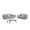 thumbnail image 2 of American Eagle Furniture Modern Genuine Leather and Plastic Sofa in Gray, 2 of 3