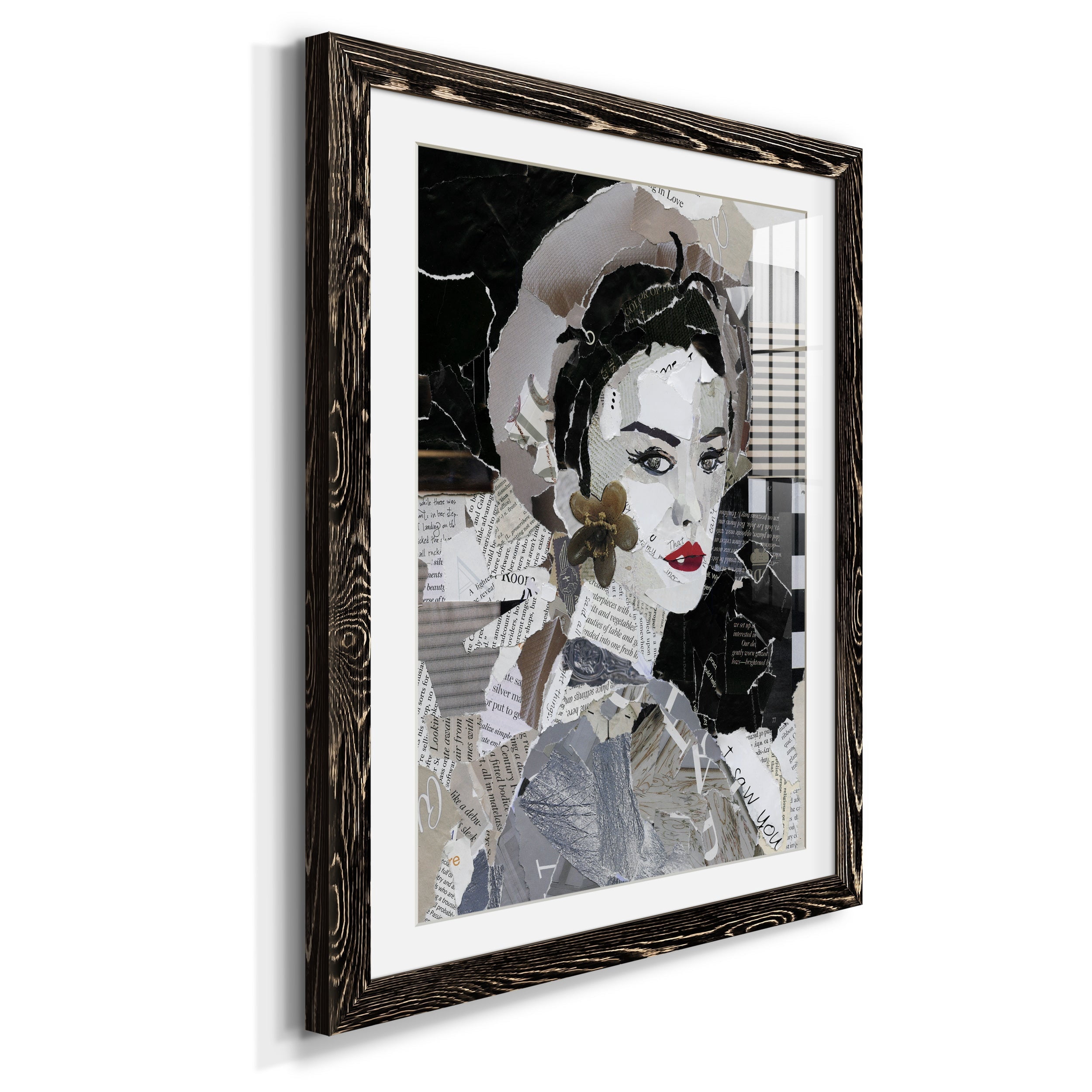 Runway Pause - Premium Framed Print - Distressed Barnwood Frame - Ready to Hang