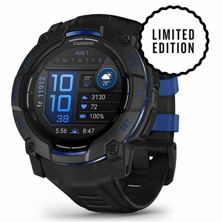 Garmin Instinct 3 Rugged Outdoor GPS Smartwatch – 50mm AMOLED