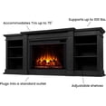 thumbnail image 4 of Real Flame Eliot 81" Grand Electric Fireplace TV Stand in Black, 4 of 7