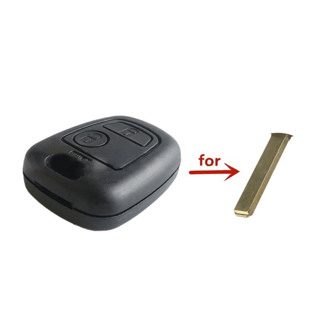 SPRING 1pc Replacement Key Case For-Citroen Key Cover For Toyota Aygo 2 Button Remote Key Fob Shell For-Peugeot No Blade No Logo 307