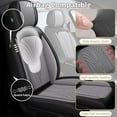 JIAMAOXIN Car Seat Covers Full Coverage with Waterproof Leather, Airbag