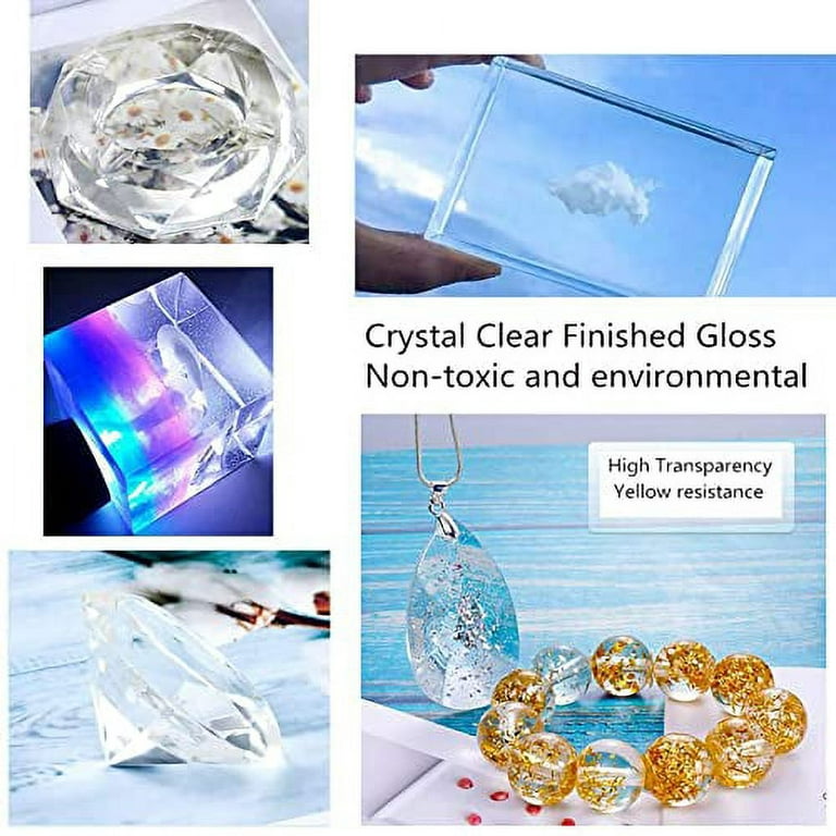 HTVRONT UV Resin Kit - 500g Crystal Clear Hard Type Glue Ultraviolet Curing Resin  for Jewelry Making, Transparent Solar Cure Sunlight Activated Resin for  Resin Mold, Casting and Coating