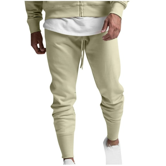 FAIWAD Men's Lightweight Sweatpants Drawstring Elastic Waist Pants Slim Joggers Workout Pants for Gym Running