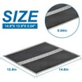 thumbnail image 2 of 4 Pack HPF30 Range Hood Non-Ducted Charcoal Filter Compatible with Broan Range Hood Filter S97020466 Type XC with Clips，14.6" X 12.9", 2 of 6