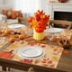 thumbnail image 4 of Manteles individuales de otoño para el Día de Acción de Gracias - Manteles de mesa aislantes térmicas de 16,5x12,6 pulgadas, decoración vintage de calabaza Harvest para fiestas y cenas, poliéster de, 4 of 6
