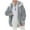Gray, variant on asdoklhq Clearance Coats Under $10.00 Plus Size,Women Plus Size Winter Warm Loose Plush Zip Hooded Jacket Coat
