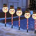 thumbnail image 6 of Solar Christmas Lights Set | 5-in-1 Santa Sleigh Snowman Gift Box Decor | Warm White LED | 18-Inch Outdoor Garden Patio Decoration | IP55 Waterproof Solar Powered, 6 of 7