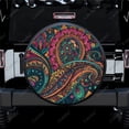 thumbnail image 2 of Motif Cachemire Coloré Polyester Universel Housse de Roue de Rechange pour Remorque RV SUV Camion Campeur, 2 of 5