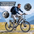 thumbnail image 5 of F28-750W Rated Electric Mountain Bike ,48V 10A Off-Road Ebike (Removable Battery）45 Mile Range,26" Pneumatic Tires-UL2849 Certified (Camp,Trail Rid) Ages14+, 5 of 11