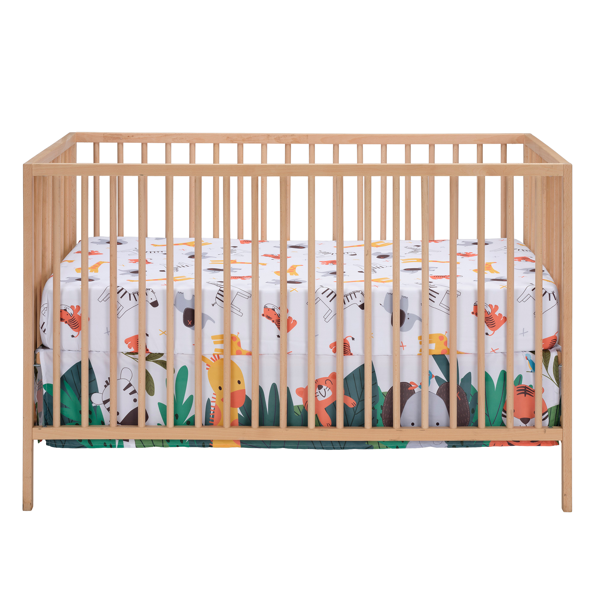 Bedtime Originals Lollipop Jungle 3-Piece Baby Nursery Crib Bedding Set