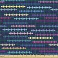 thumbnail image 2 of Ambesonne Colorful Fabric by the Yard Upholstery, Abstract Circle Design, 1 Yard, Multicolor, 2 of 5