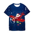 thumbnail image 1 of Kids Happy New Year Graphic T Shirt Merry Christmas Deer Funny Clothes Fashion T Shirt Top Print T Shirt14T Gong Bohan LED, 1 of 2