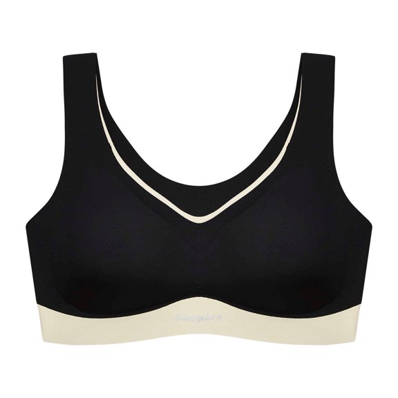 CAICJ98 Sports Bras for Women Women High Impact Sports Bras Criss Cross Back Running Bra for Plus Size Black,M