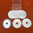 thumbnail image 3 of 10 Pcs/Set 45mm Rotary Cutter Refill Blades for Fabric Leather Quilting Sewing, 3 of 6