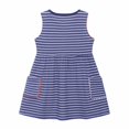 thumbnail image 5 of XFHLMJFF Girls Dress Summer Striped Crewneck Sleeveless A Swing Two Pocket Casual Outing For 2 To 7 Years Frocks Leisure Sundress, 5 of 5