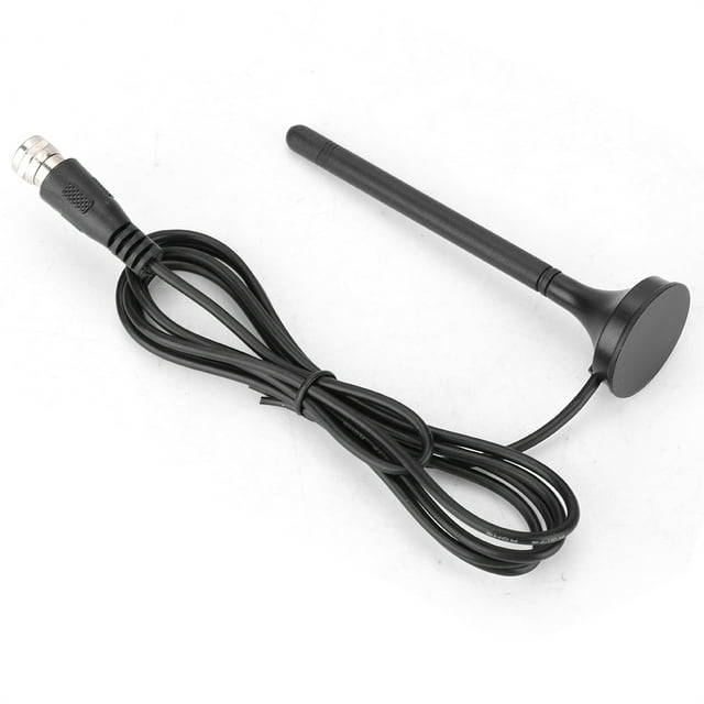 Antenne à Succion Antenne TV Coupe-Vent Matériau Tout Métal Réception Double Fréquence pour Station TV Locale Antenne Intérieure Localisation Géographique