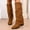 Brown, variant on Womens Knee High Boots Wide Calf Chunky High Heel Boots Fashion Fold Over Boot (Brown 41)